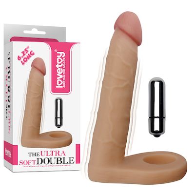 Насадка для двойного проникновения "The Ultra Soft Double " с вибрацией