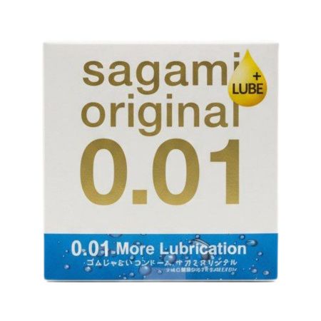 Презервативы Sagami Original 001 Extra Lub полиуретановые, с увеличенным количеством смазки