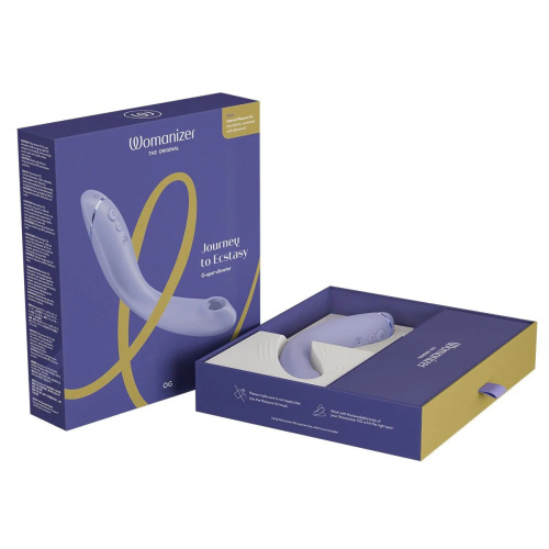 Стимулятор G-точки Womanizer OG c технологией Pleasure Air и вибрацией сиреневый