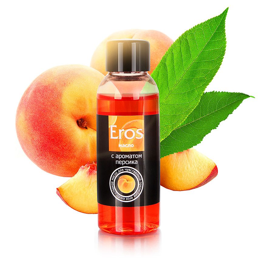Масло массажное EROS EXOTIC (с ароматом персика)  флакон 50 мл