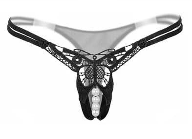 Трусики  "Манящие Бабочки" черные