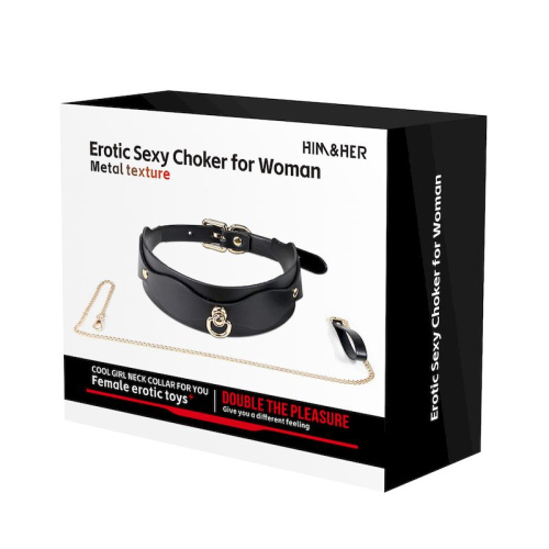 Ошейник с поводком «Erotic choker for woman»