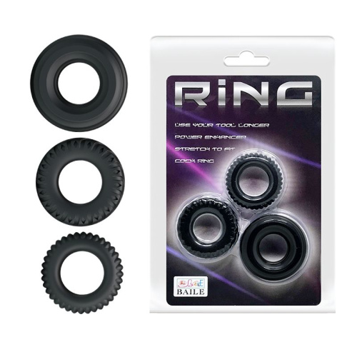 Эрекционные кольца Ring - 3 шт.