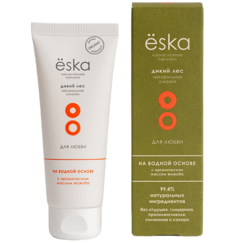 Лубрикант-масло Ёska Дикий лес для анального секса на водной-масляной основе с маслом жожоба, 75мл