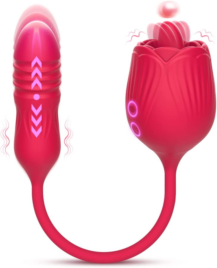 Вибратор Desire Luxury Double-Ended Rose