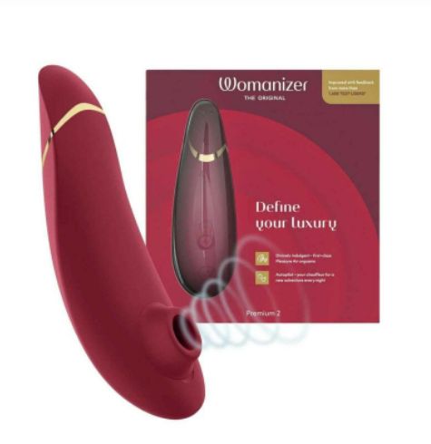 Бесконтактный клиторальный стимулятор Womanizer Premium 2 бордовый