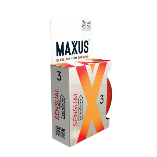 ПРЕЗЕРВАТИВЫ MAXUS SENSUAL №3 X-EDITION (гладкие анатом.) в кейсе