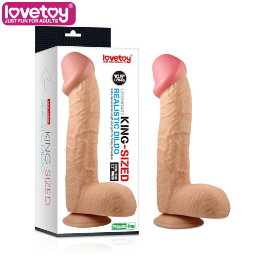 Фаллоимитатор «Legendary king-sized Realistic Dildo 10,5“» реалистик большой на присоске