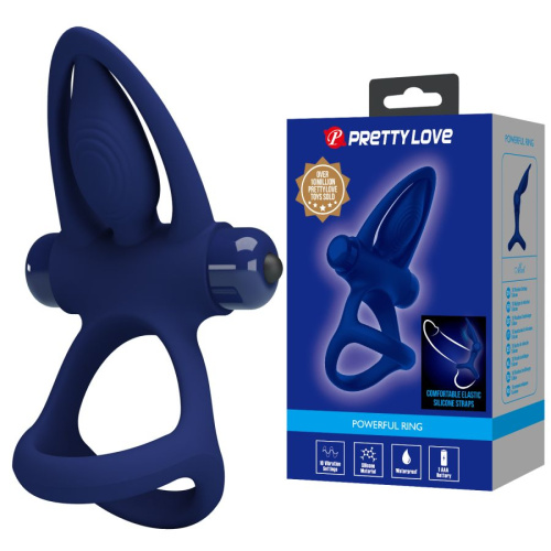 Насадка "Точный прилив" для стимуляции клитора с вибрацией + кольцо