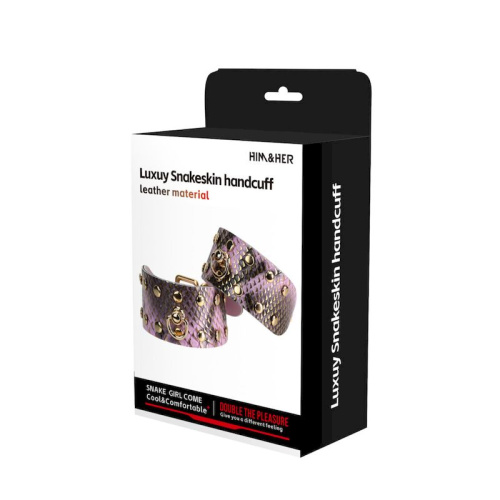 Наручники «Snakeskin leather handcuffs»