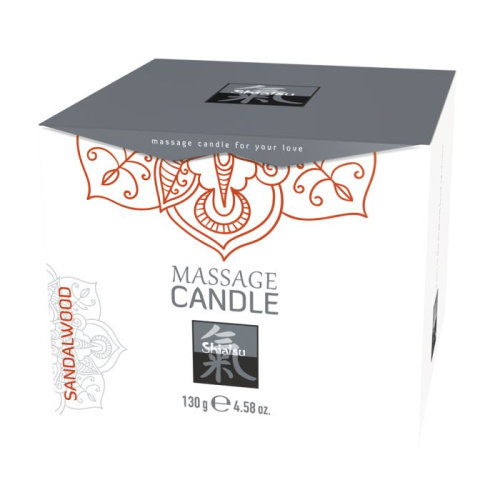 Массажные свечка с ароматом Сандала торговой марки «Shiatsu». 130 гр.