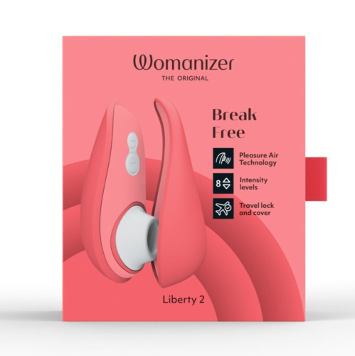 Бесконтактный клиторальный стимулятор Womanizer Liberty 2 розовый