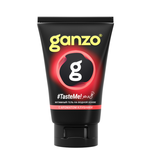 Интимный гель GANZO Тейст Ми! (Taste me!) 100 мл, на водной основе, с ароматом клубники