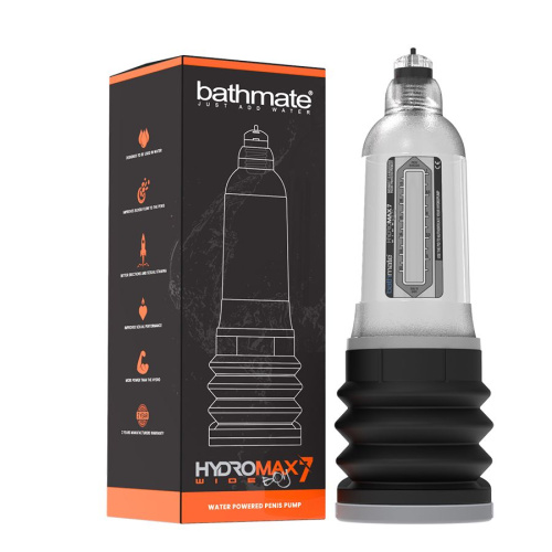 Гидропомпа Bathmate Hydromax7 Wide Boy crystal прозрачная