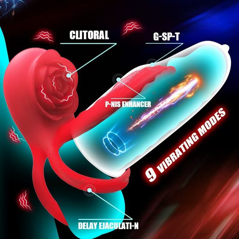 Эрекционное кольцо с вибрацией "Любовь"