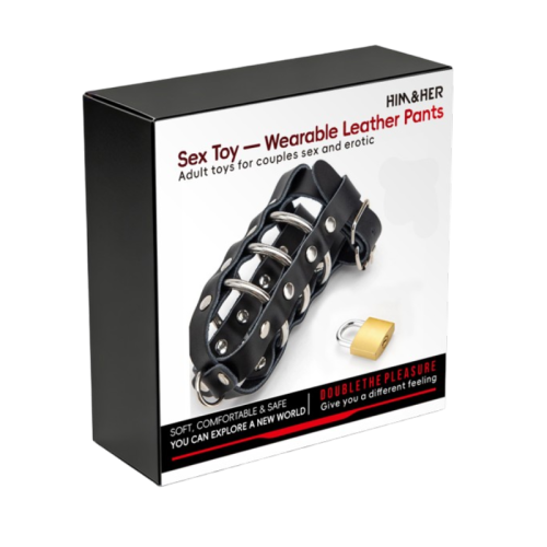 Пояс верности «Mens Leather Penis Lock»