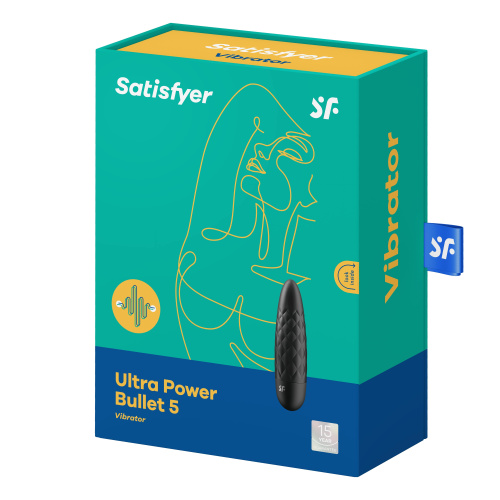 Ultra Power Bullet 5 black - Мини вибромассажер