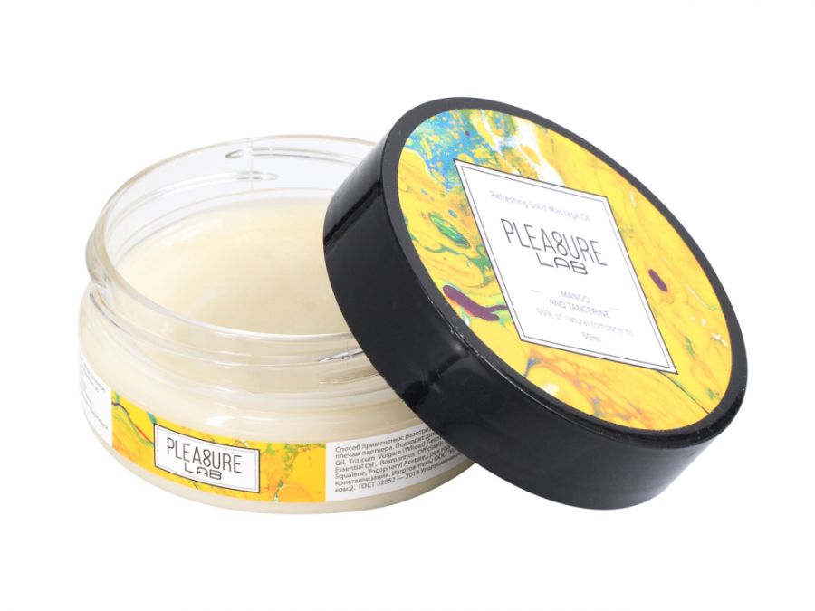 Твердое массажное масло Pleasure Lab Refreshing манго и мандарин 50 мл 1032-01Lab