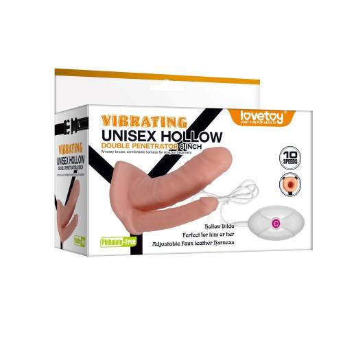 Поясной двойной пустотелый «Vibrating Unisex Hollow»