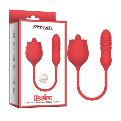 Вибратор Desire Luxury Double-Ended Rose