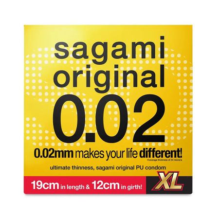 Презервативы Sagami Original 002 Extra Large полиуретановые, увеличенного размера