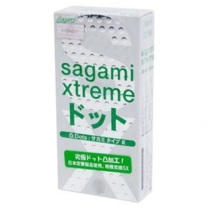 Презервативы Sagami Xtreme Type-E латексные, с точечной текстурой 1 шт.