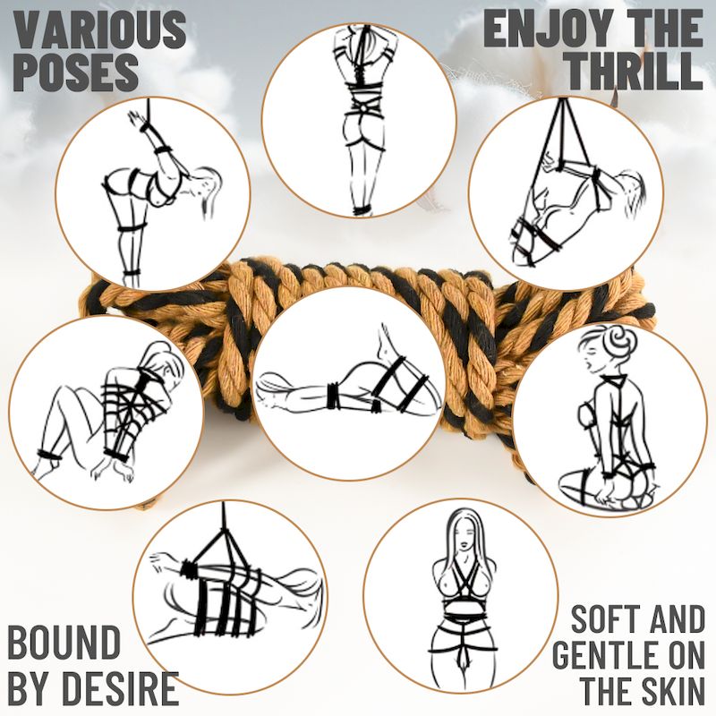 Веревка для бондажа коричневая Bondage Twist