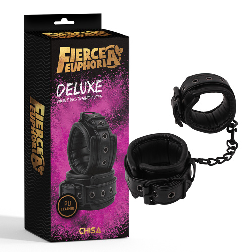 DELUXE Наручники  PU Leather