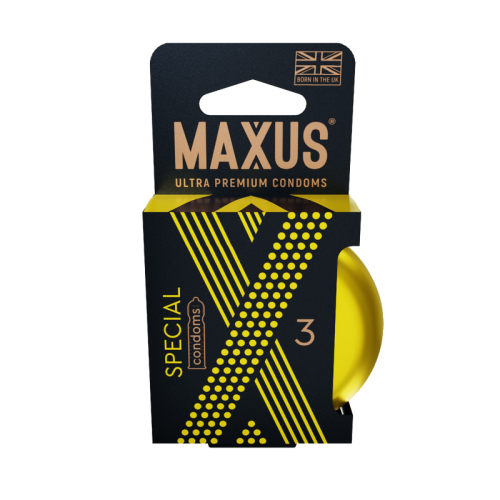 ПРЕЗЕРВАТИВЫ MAXUS SPECIAL №3 X-EDITION (точечно-ребристые) в кейсе
