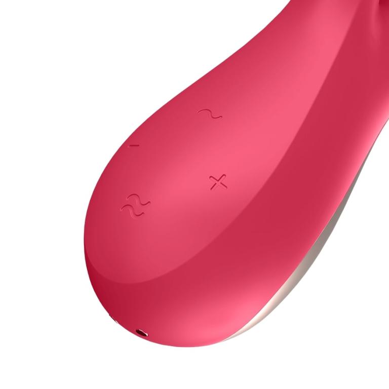 Вибромассажер Satisfyer Mono Flex с возможностью управления через приложение - красный