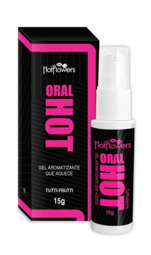 Вкусовой гель ORAL HOT для оральных ласк со вкусом тутти-фрутти