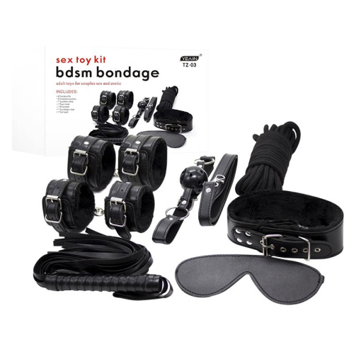 Набор БДСМ YEAIN "Бархатная Страсть" черный