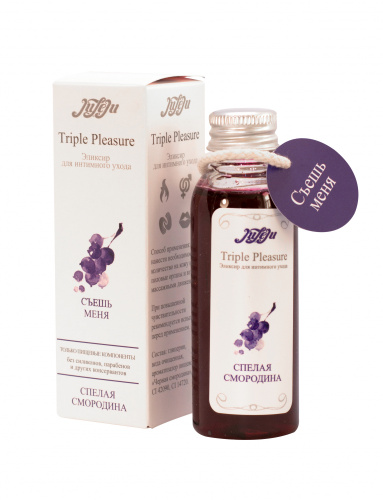 Эликсир для интимного ухода "Triple Pleasure" Спелая смородина 65  гр