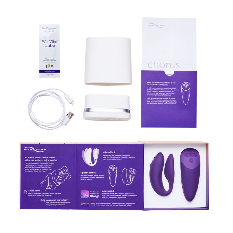 Вибратор We-Vibe Chorus для пар, фиолетовый