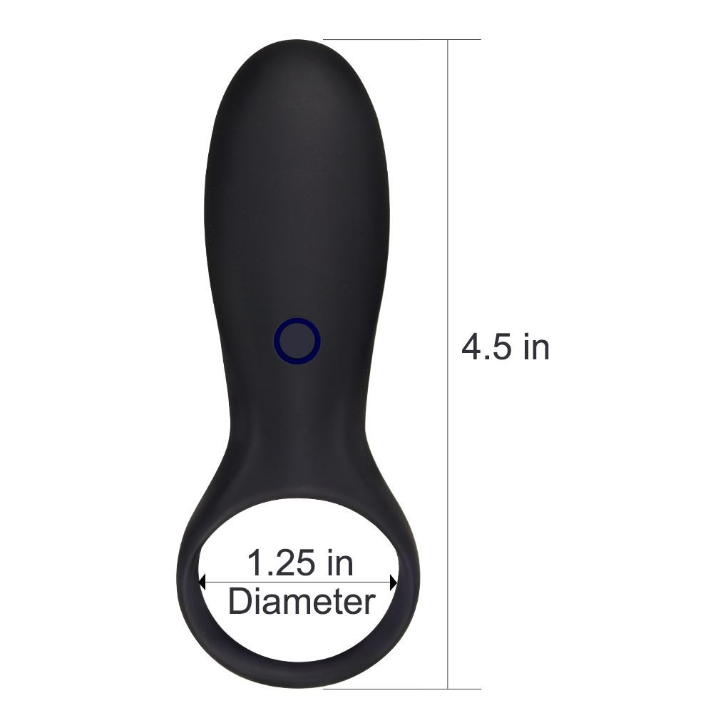 Насадка - кольцо на пенис "Rechargeable joy stamina ring" со стимуляцией клитора