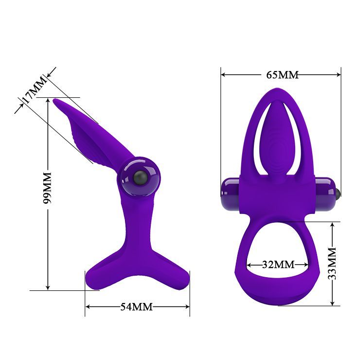 Насадка для стимуляции клитора "Vibration cock ring"