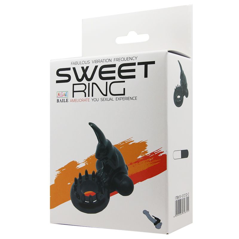Насадка для стимуляции клитора "Sweet Vibrating Ring " с вибрацией