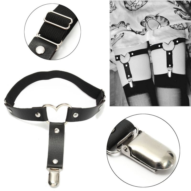 Подвязка кожаная "Сердце"