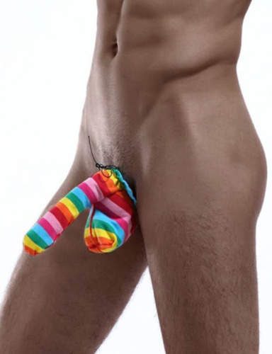 Плавки мужские "Веселые мотивы" радужные