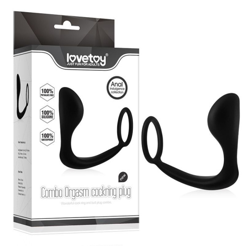 Анальнальная втулка с кольцом «Cosmo Orgasm Cocknind plug »