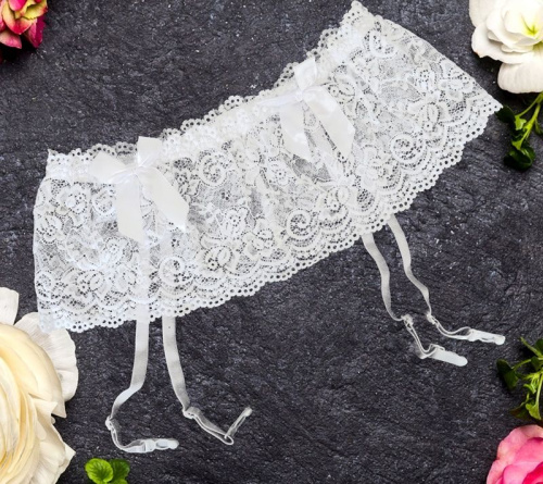 Пояс для чулок "Asmann Belt White"