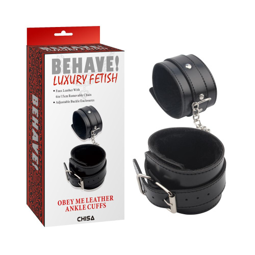 Наручники Obey Me Leather Ankle Cuffs