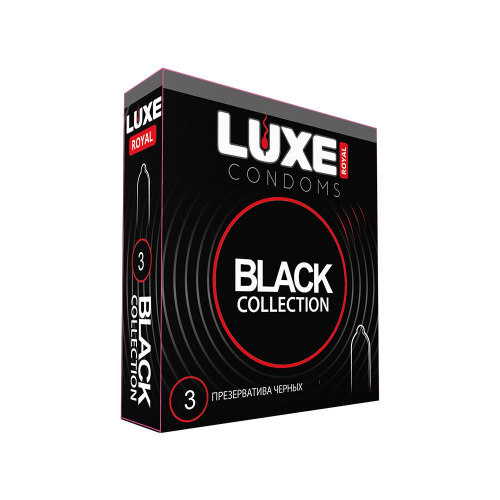 Презервативы BLACK COLLECTION  LUXE ROYAL 3 штуки