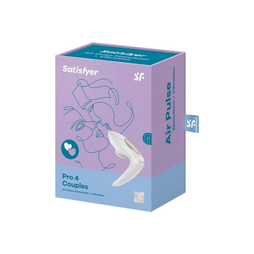 Вибро-вакуумно-волновой стимулятор для пар Satisfyer Pro 4 Couples