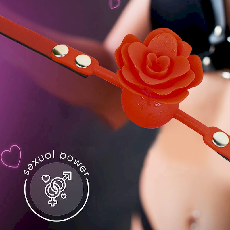 Кляп «Silicone Rose-shaped Gag»