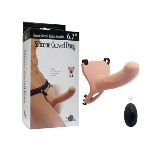 Страпон Curved Dong 6,7 с вибрацией