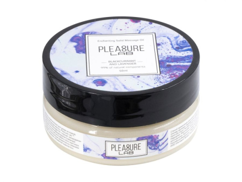 Твердое массажное масло Pleasure Lab Enchanting черная смородина и лаванда 50 мл 1033-01Lab