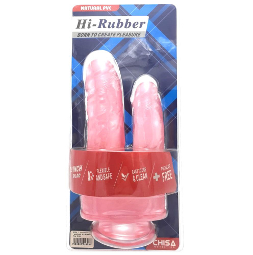 Фаллоимитатор двойной Hi-Rubber гелиевый