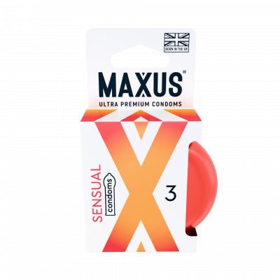 ПРЕЗЕРВАТИВЫ MAXUS SENSUAL №3 X-EDITION (гладкие анатом.) в кейсе