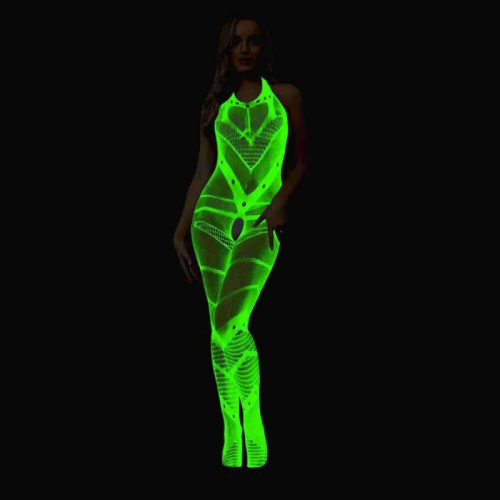EroHot Glow Боди-комбинезон сетка "Janni" светящийся в темноте